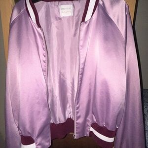 Forever 21 Silk Jock jacket.